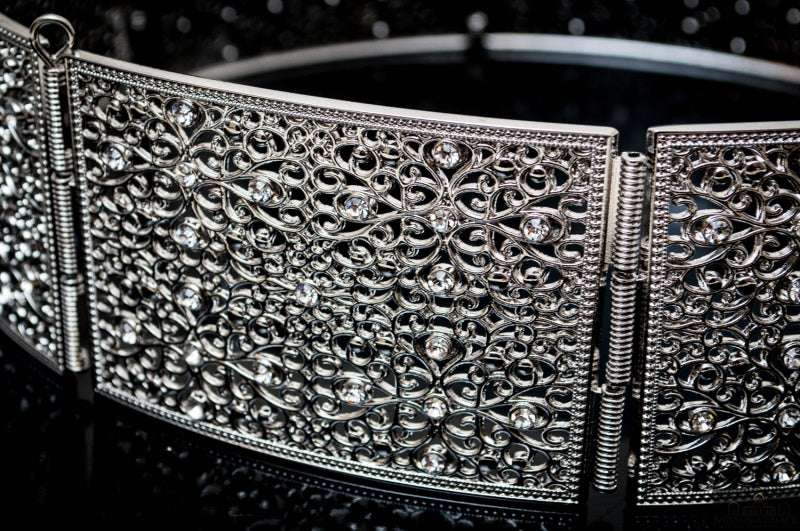 Silver belt straight model narrow