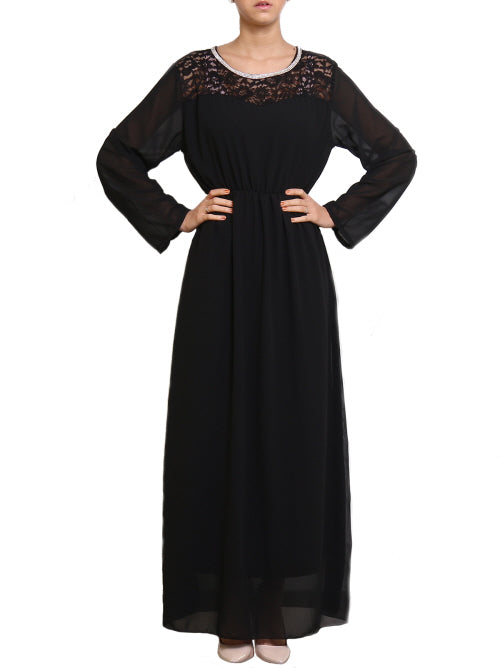 Maxikleid Langarm
