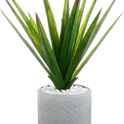 Atmosphera Plante artificielle Aloe Vera en pot céramique 47 cm - Plantes artificielles