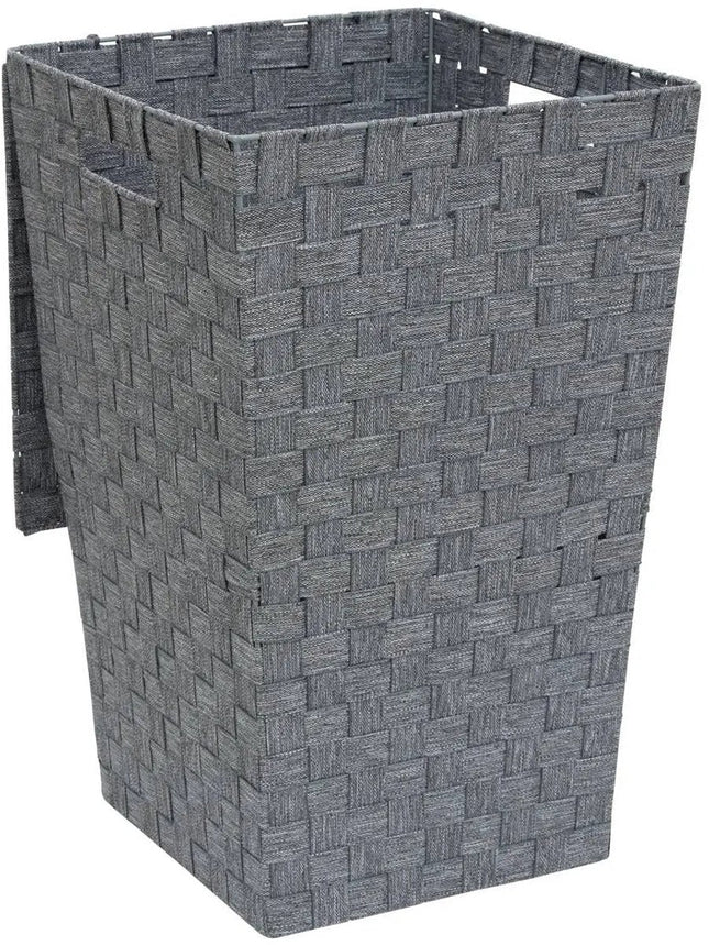 Lise L. Wasmand - Panier à Linge en Polyester - Gris - 33 x 33 x 53 cm (LxlxH) - Panier de Rangement - 50 litres