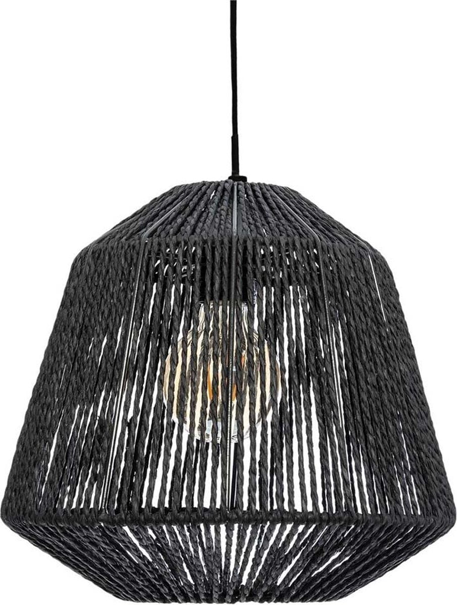 Hängelampe Boho Ø 29 cm Schwarz