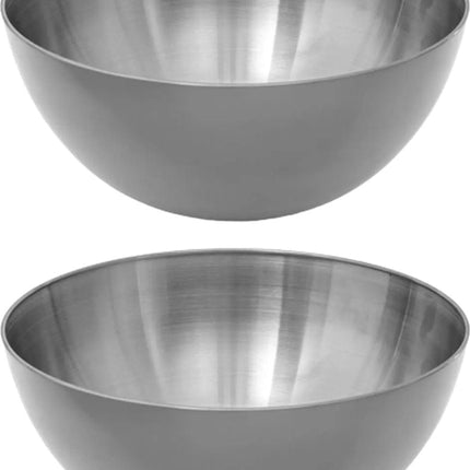 Secret de Gourmet - Bols/saladiers - lot de 2 - Acier inoxydable - D24 cm