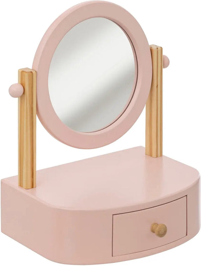 Atmosphera Kids miroir de maquillage Chary Rose - 22x16cm - Rose