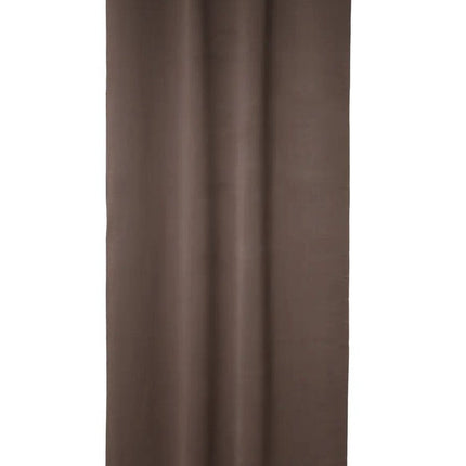 Atmosphera rideaux occultants - lot de 2 - l.135 x L.240 cm - taupe - plissé - à œillets - prêts à poser