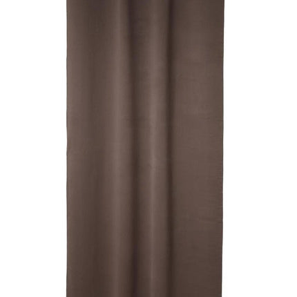 Lot de 2 Rideaux occultants Atmosphera taupe 135x240cm - Prêts à poser à œillets - Décoration de fenêtre - 2 pièces taupe