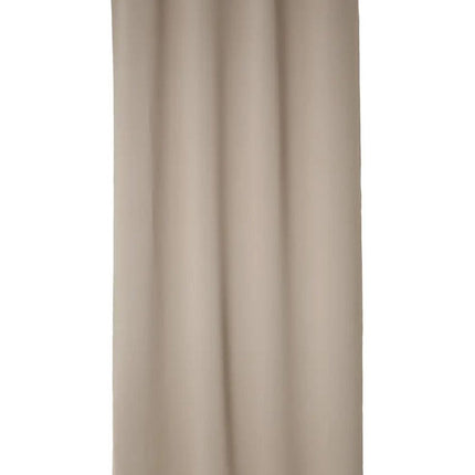 Rideaux occultants Atmosphera - lot de 2 pièces - L135 x H240 cm - beige - plissés - à œillets - prêts à poser