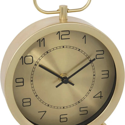 Horloge de table Atmosphera Dorado - Look moderne - Or - Dia 15 cm - Verre/Métal
