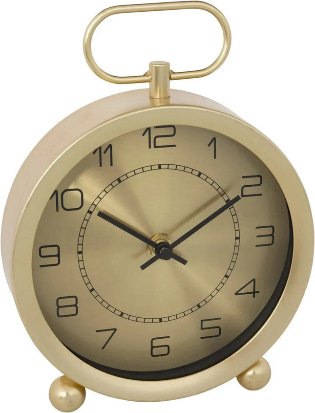 Horloge de table Atmosphera Dorado - Look moderne - Or - Dia 15 cm - Verre/Métal