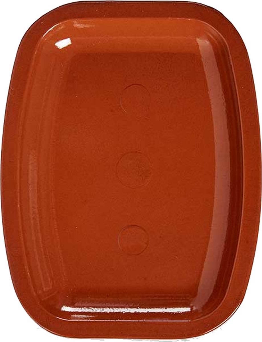 Ovenschaal Vuurvast 35 X 26 X 3,5 Cm Klei Terracotta