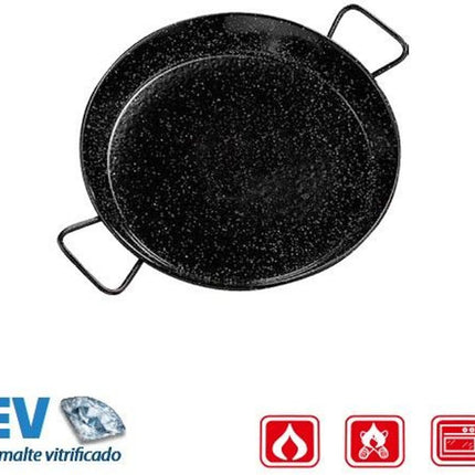 Poêle à paella émaillée 38 cm