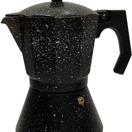 Cafetière espresso en aluminium - percolateur 9 tasses – noir