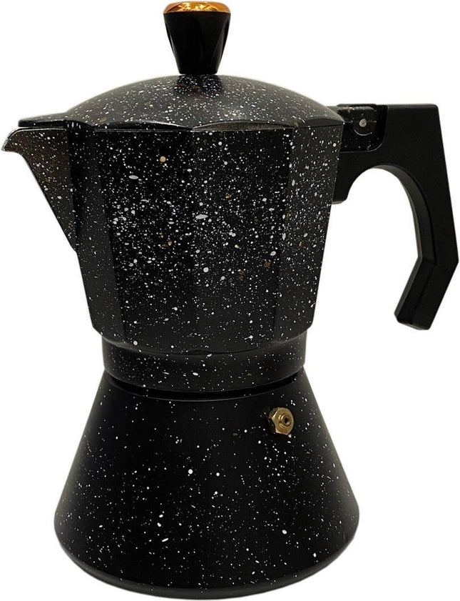 Cafetière espresso en aluminium - percolateur 9 tasses – noir