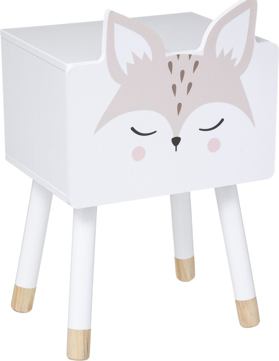 Atmosphera Kids Fox Nightstand for children with storage - Bedside table - Storage unit - Wood - Nursery