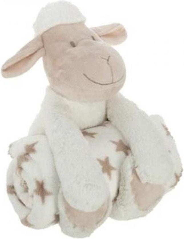 Couverture Avec Peluche - Mouton - Blanc