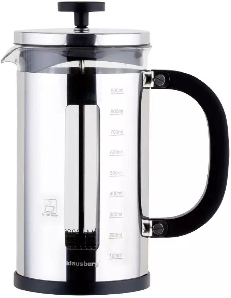 Klausberg KB7703 Kolbenkanne 1L – Perfekter Kaffee- und Teezubereiter