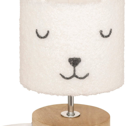 Atmosphera Kids Veilleuse Boulcé Ourson - Ø15x22cm - E14 - Blanc