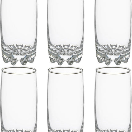 Secret de Gourmet Verres Longdrink - 6 pièces - 380 ml - Verres à boire - Verres à eau - Transparent