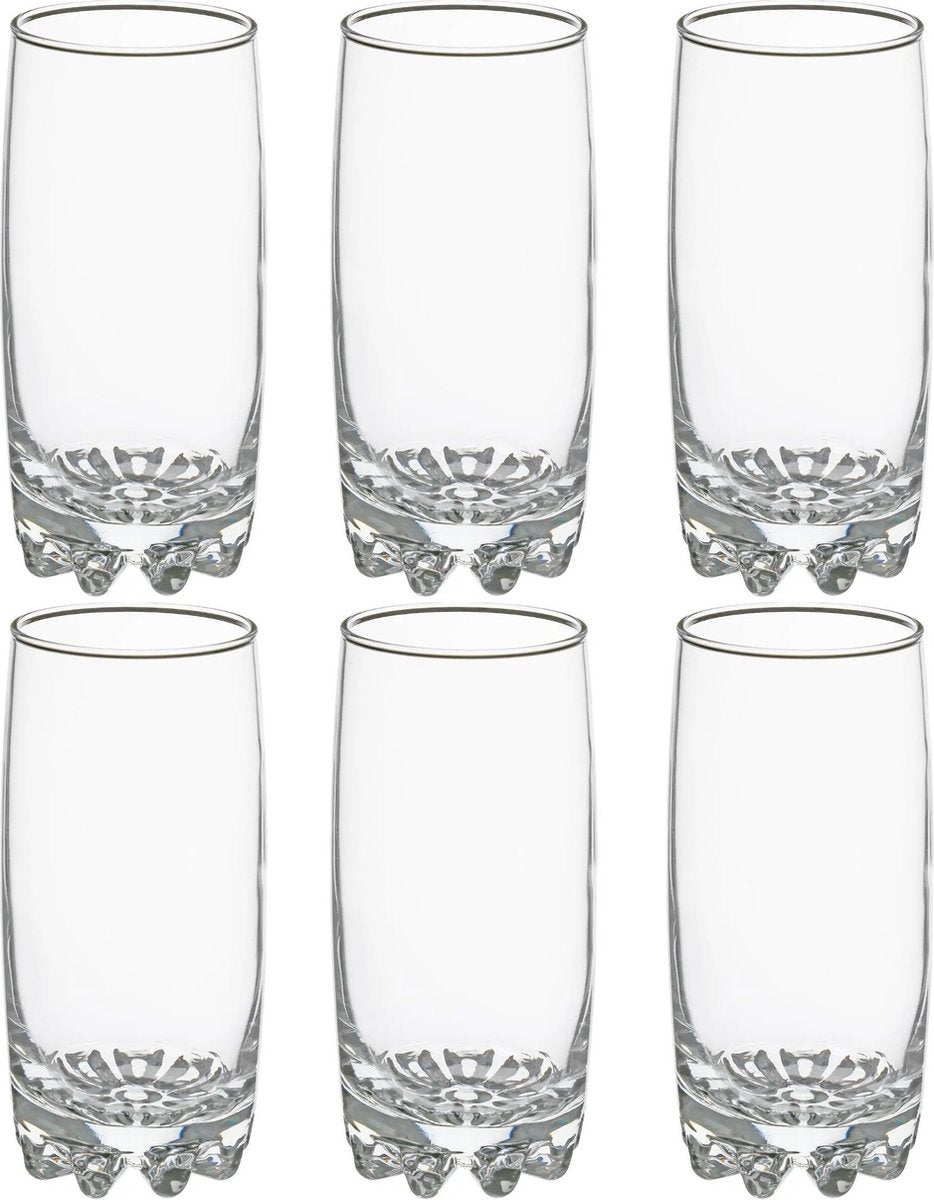 Secret de Gourmet Longdrinkgläser - 6 Stück - 380 ml - Trinkgläser - Wassergläser - Transparent