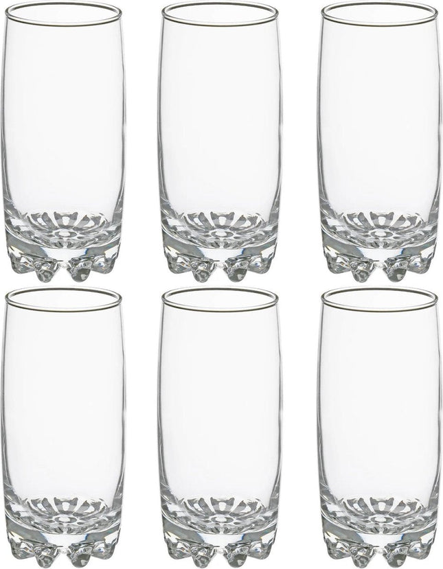 Secret de Gourmet Verres Longdrink - 6 pièces - 380 ml - Verres à boire - Verres à eau - Transparent
