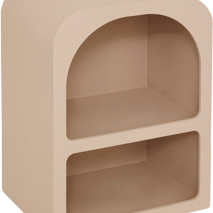 Atmosphera Soleya Table de chevet 2 casiers - L40xP30xH55cm - Beige