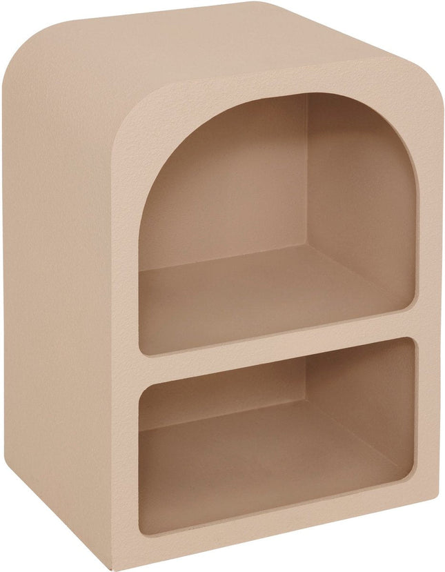 Atmosphera Soleya Table de chevet 2 casiers - L40xP30xH55cm - Beige