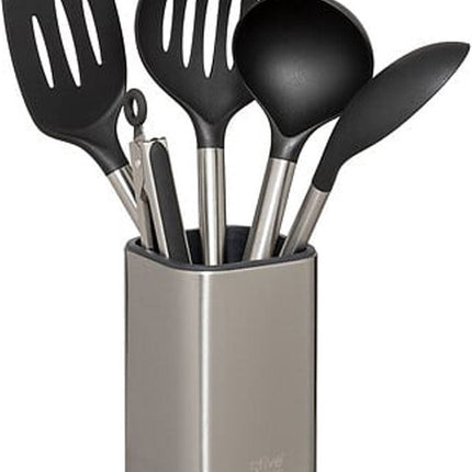 5Five Ustensiles de cuisine - 5 pièces - spatule de cuisson - argent - acier inoxydable - 36 cm