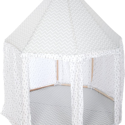 Atmosphera Kids Tente Yourte Grise - Tente de jeu - H160 cm - Gris - Tente pour enfants