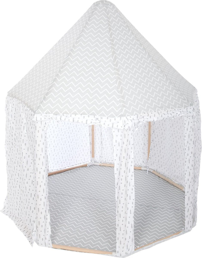 Atmosphera Kids Tente Yourte Grise - Tente de jeu - H160 cm - Gris - Tente pour enfants
