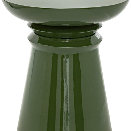 Atmosphera Jaya Table d'appoint en fer Ø38xH43cm - Vert kaki