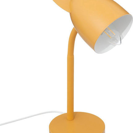 Lampe de bureau enfant Atmosphera - avec oreilles - jaune - métal - 18 x 12,5 x 31 cm - lampe de table