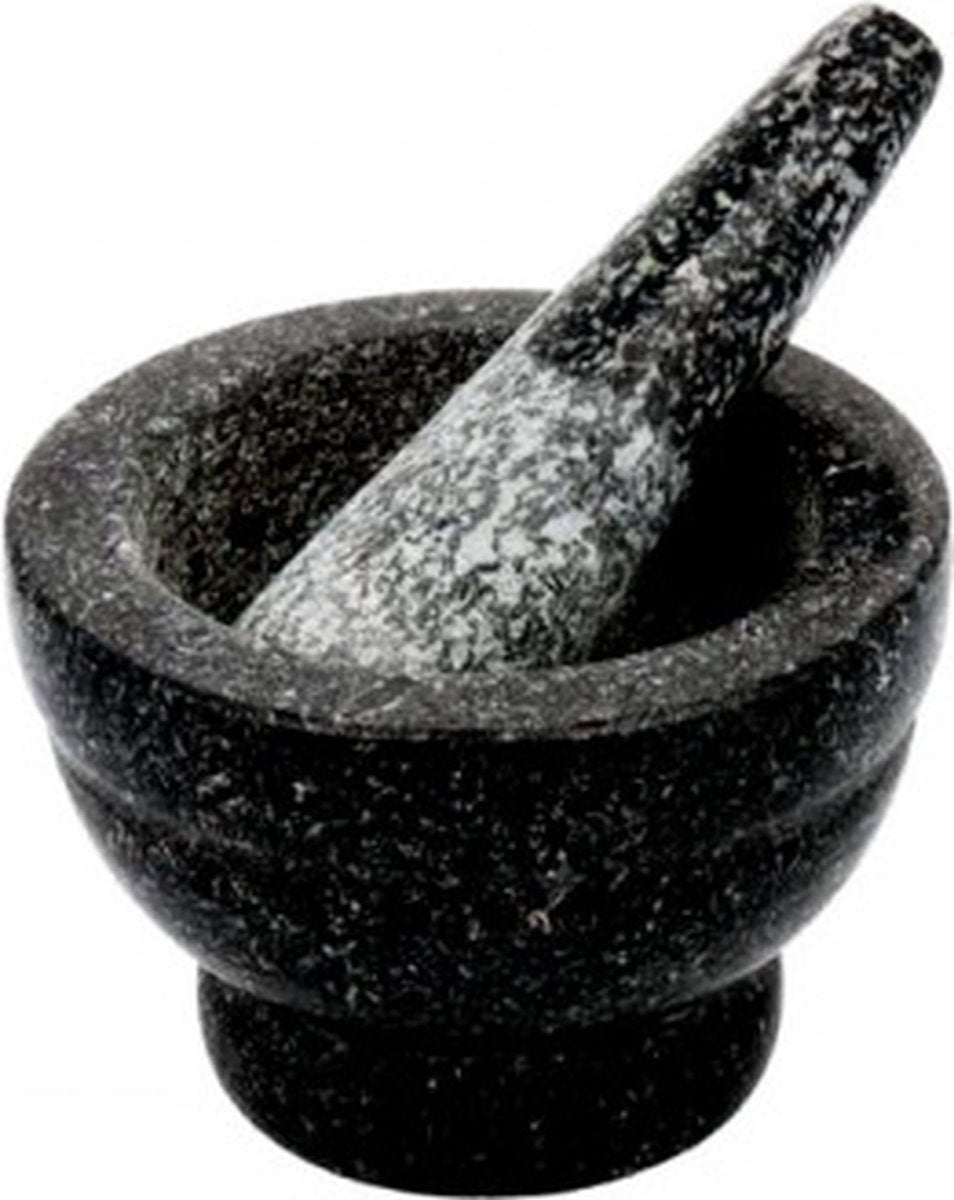 Luxury Marble Mortar - Ø8cm - Black - High Quality
