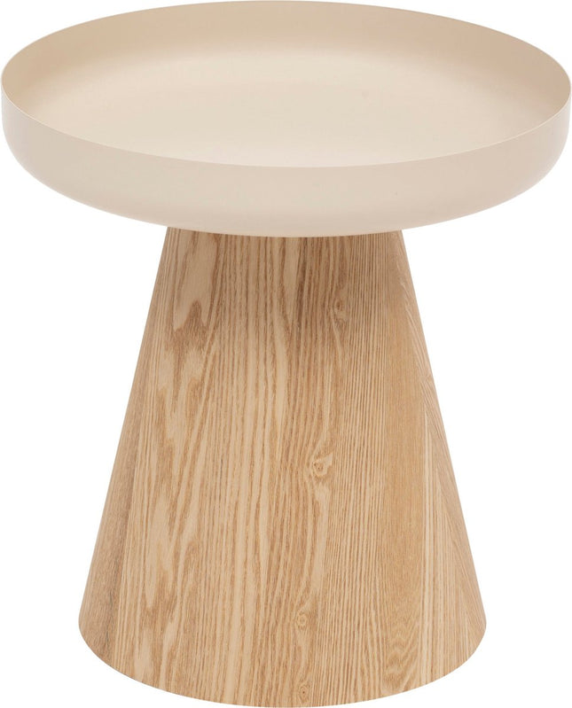 Atmosphera Hercyna Salontafel - Ø40xH42cm - Beige