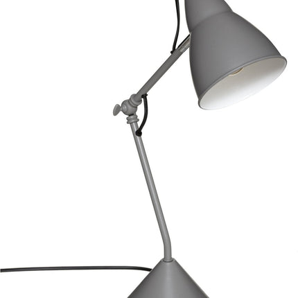 Lampe de table/lampe de bureau Atmosphera Design Light Classic - gris - métal - H62 cm - Lampe de lecture