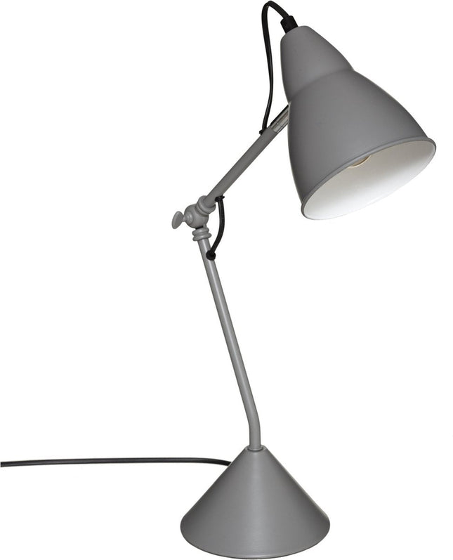 Lampe de table/lampe de bureau Atmosphera Design Light Classic - gris - métal - H62 cm - Lampe de lecture