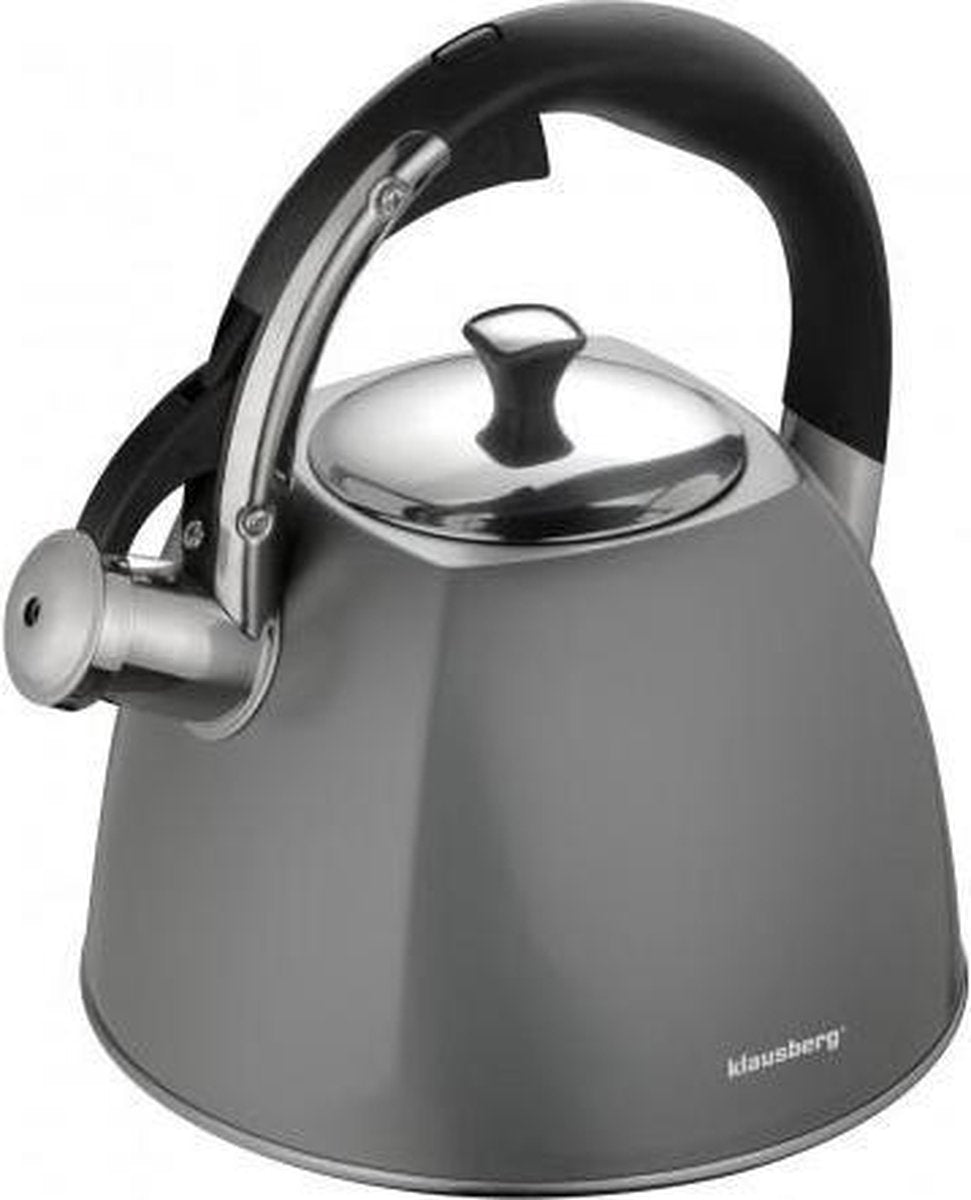 Klausberg KB-7411 fluitketel - 2, 2L - rvs - alle warmtebronnen