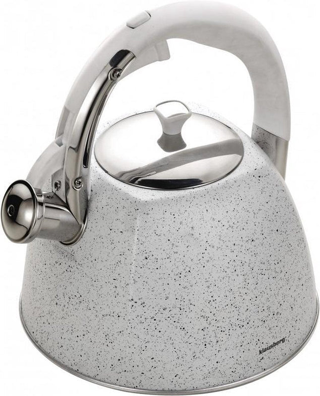 Bouilloire sifflante Klausberg KB-7261 - 3L - inox - toutes sources de chaleur