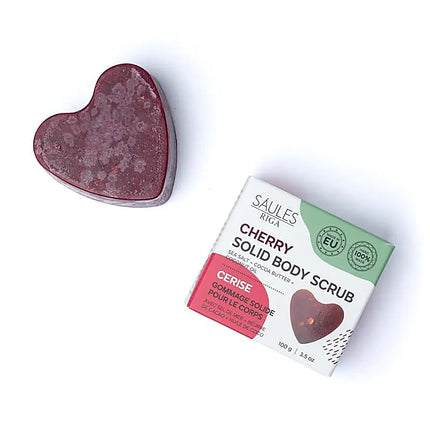 Savon exfoliant naturel cerise - 100% Fait main - 100g