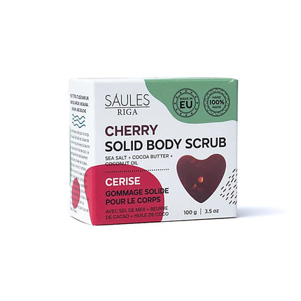 Savon exfoliant naturel cerise - 100% Fait main - 100g