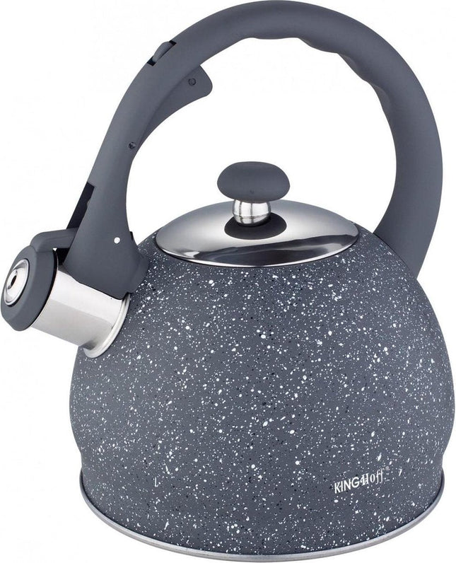 Kinghoff 1405 - Bouilloire sifflante - Acier inoxydable - 2 L