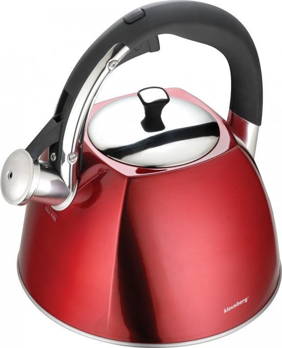 Klausberg KB-7258 fluitketel - 3L - rvs - alle warmtebronnen