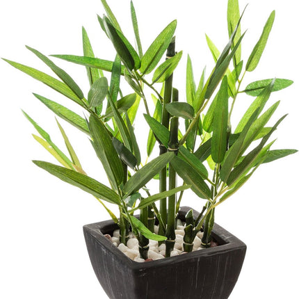 Atmosphera - Plante artificielle en pot, bambou décoratif 26 cm