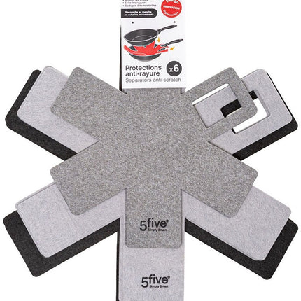 Protection de poêle 5five Simply Smart Peluche 6 Pièces