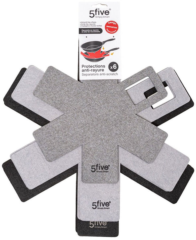 Protection de poêle 5five Simply Smart Peluche 6 Pièces