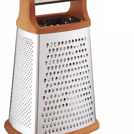 Kinghoff KH4088 - Râpe en acier inoxydable de haute qualité - 4 surfaces de râpage différentes - Poignée confortable - Idéale pour le fromage, les légumes et plus encore