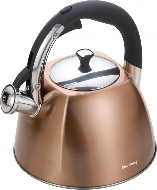 Klausberg KB-7202 fluitketel - 3L - rvs - alle warmtebronnen