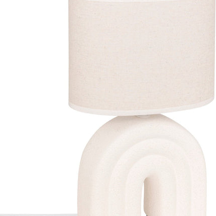 Atmosphera Gabin Lampe de table - 20x11x32cm - Blanc