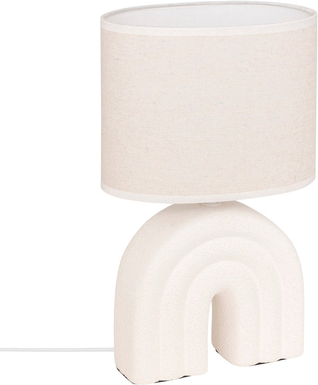 Atmosphera Gabin Lampe de table - 20x11x32cm - Blanc