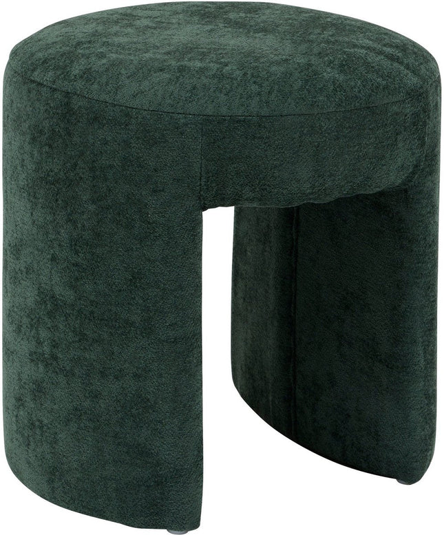 Pouf Atmosphera Jin - Ø38 cm - Vert cèdre