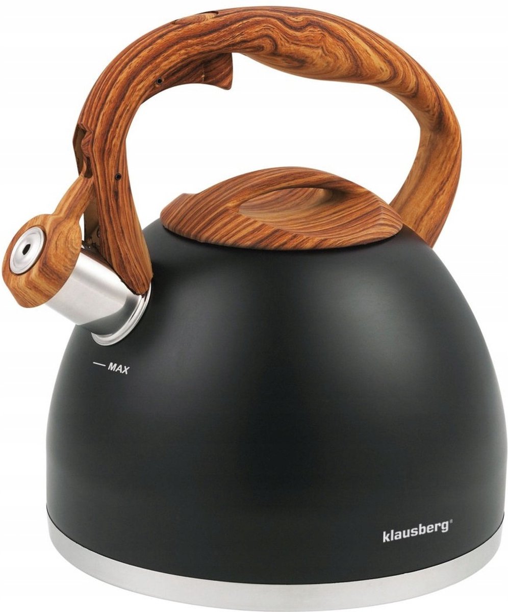 Klausberg KB-7450 fluitketel - 3L - rvs - alle warmtebronnen
