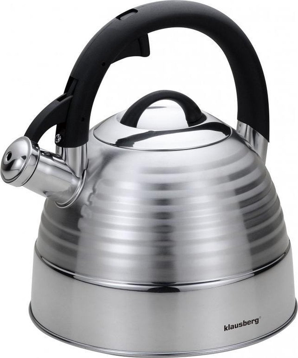 Klausberg 7481 whistling kettle - 3L - stainless steel - all heat sources